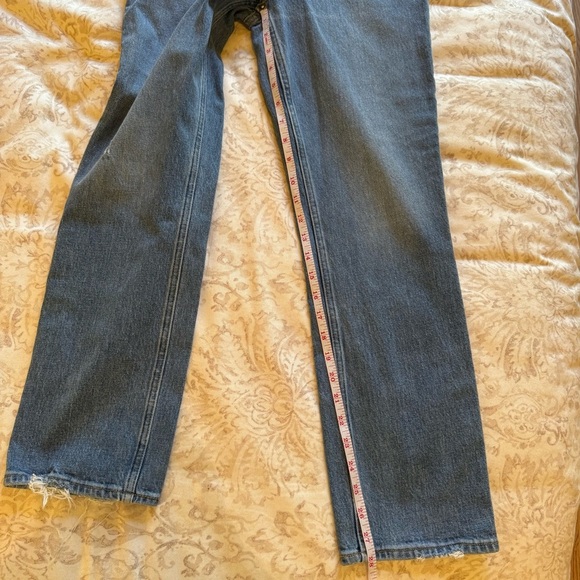 Women’s Abercrombie & Fitch Criss Cross 90’s Straight High Rise Jeans - Picture 7 of 9